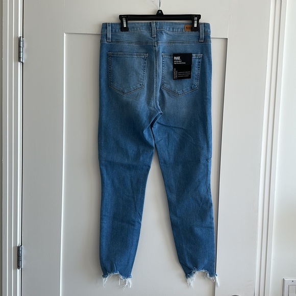 Distressed light denim Paige jeans - Picture 3 of 4